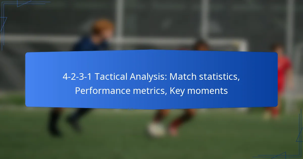 4-2-3-1 Tactical Analysis: Match statistics, Performance metrics, Key moments